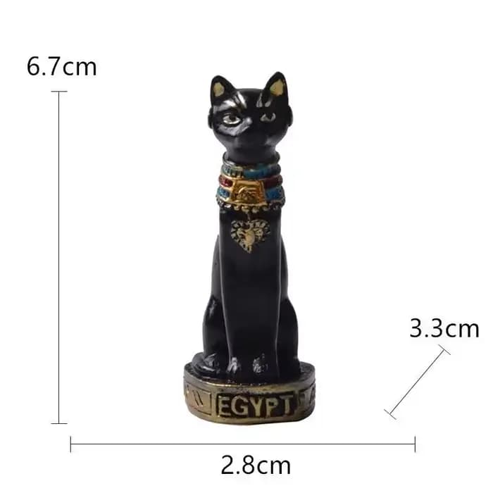 Ornement de statue de déesse de chat égyptien vintage