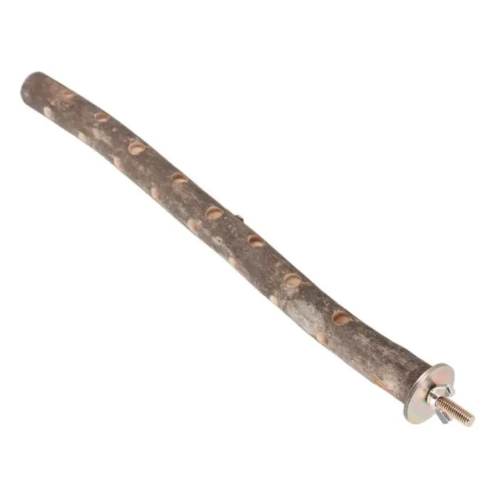 Support en bois naturel pour perroquets