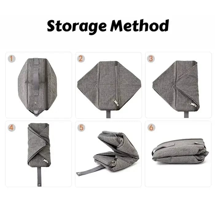 Bac à litière pliable portable pour chat – Toilettes de voyage étanches pour camping/supports