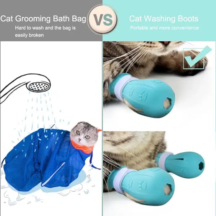 Chaussures de bain anti-rayures pour chat