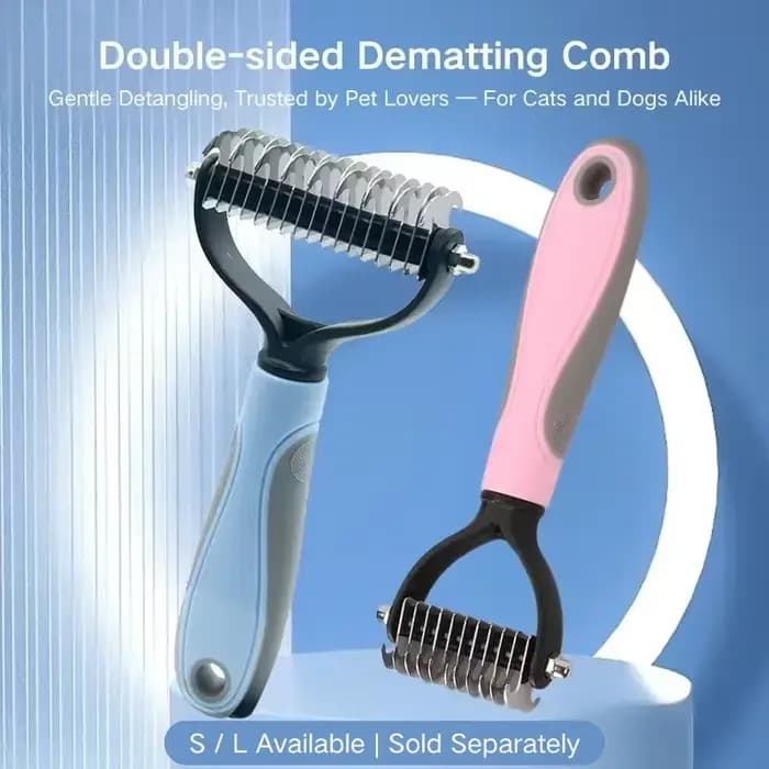 (1PC) Peigne de toilettage pour animaux de compagnie - Choisissez 11 ou 17 dents - Brosse démêlante pour chats et chiens