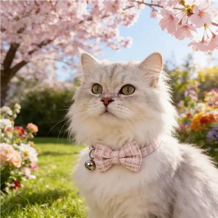 Colliers pour chats Sucado à dégagement rapide avec joli nœud et clochette