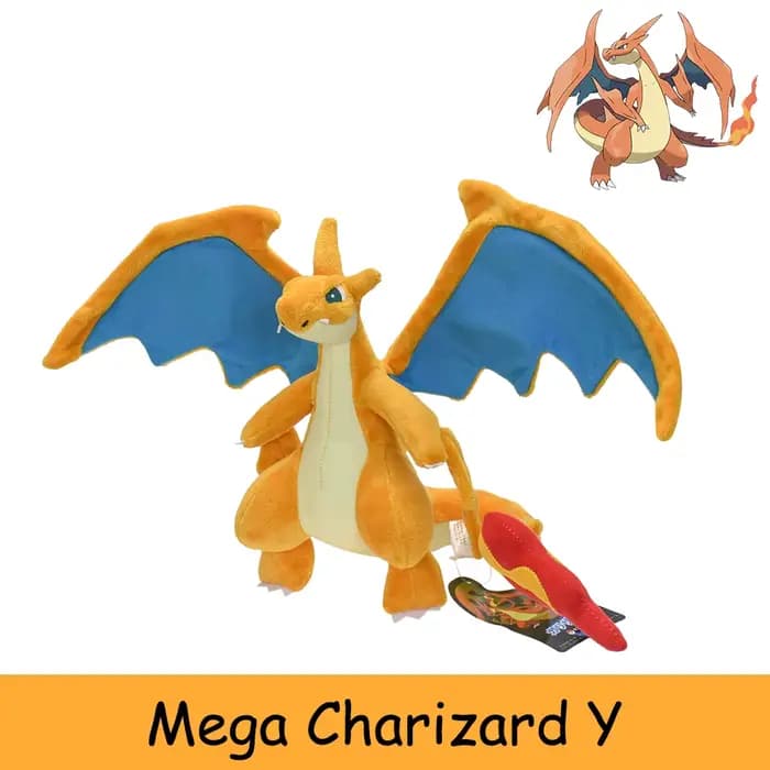 20 cm évolution Mega Charizard Y Peluche poupée monstre de poche Anime Dragon