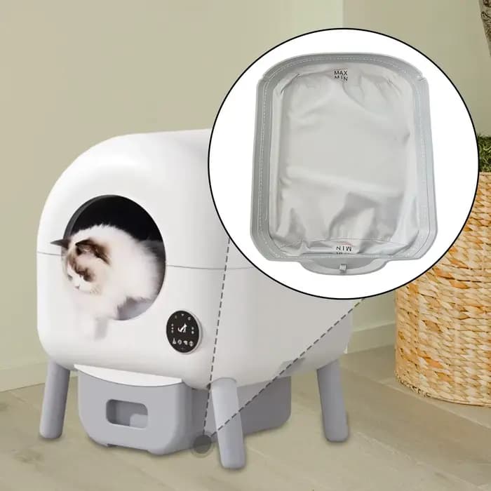 Tapis de fond amovible pour bac à litière pour chat
