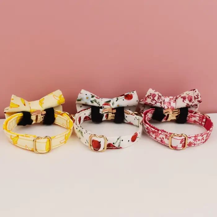 Collier pour chat avec nœud papillon