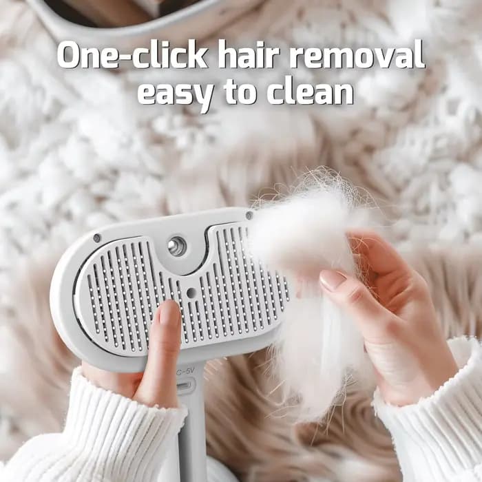 Brosse à vapeur pour chat