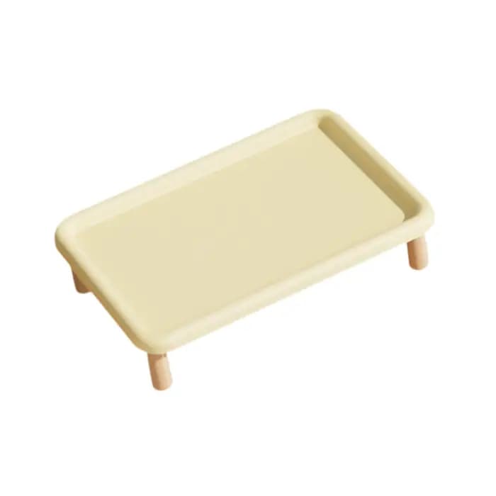 Table surélevée en bois pour aliments pour chats