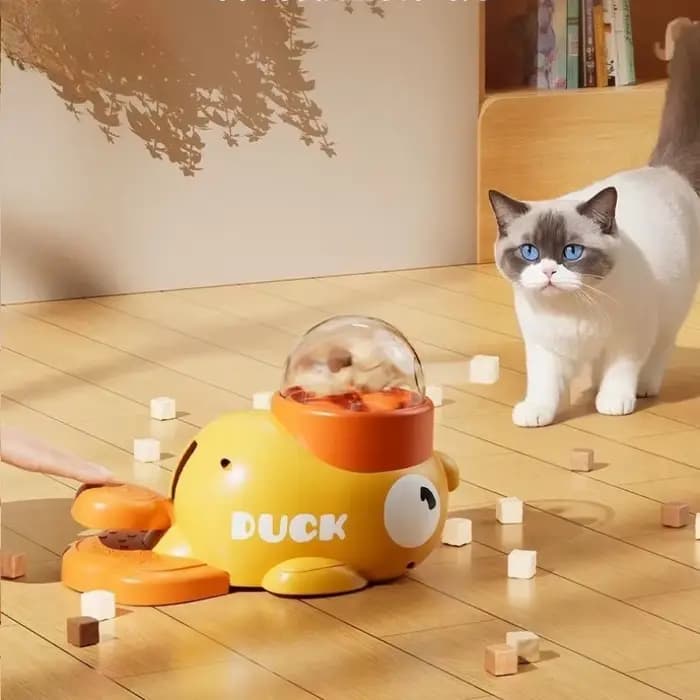 Jouet pour chat mangeoire automatique