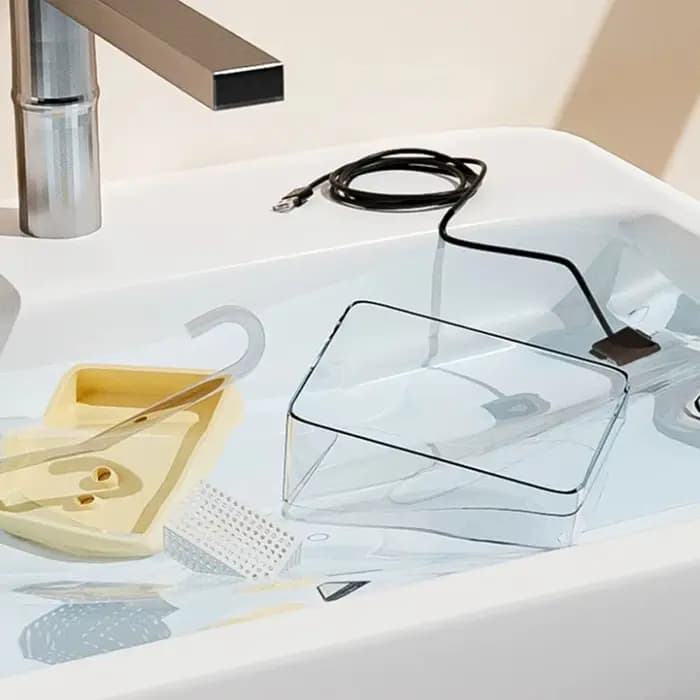 Fontaine à boire transparente pour chat