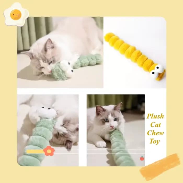 Jouet à mâcher en peluche pour chat