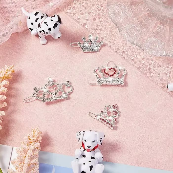 Pet belles épingles à cheveux accessoires pour chiens arcs pour chiens de compagnie pinces à cheveux pour chiots chiens chat Yorkie Teddy cheveux toilettage accessoires pour cheveux d'animaux de compa