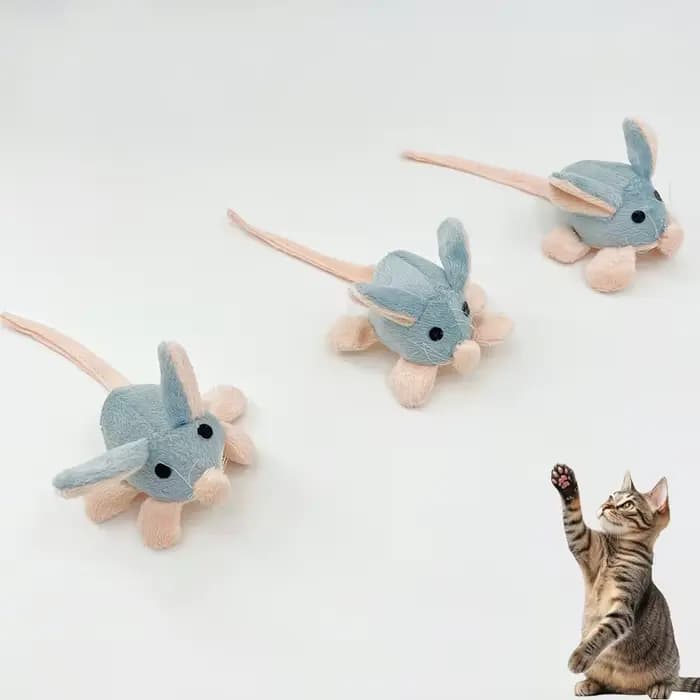 Jouets interactifs pour chats en forme de souris mignonne