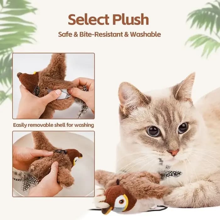 Jouet coule oiseau volant pour chat
