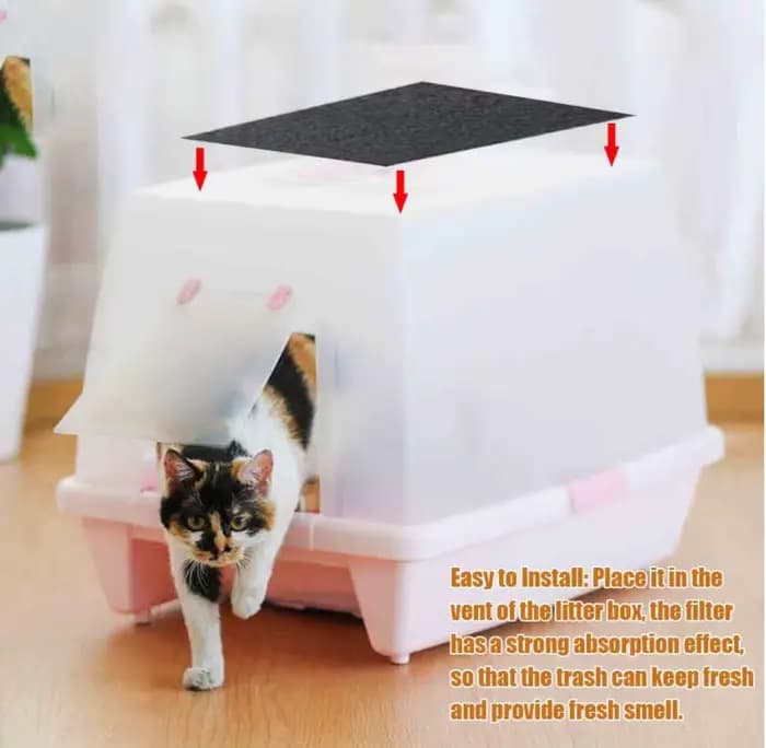 Filtre à litière pour chat domestique 4/6/8 pièces