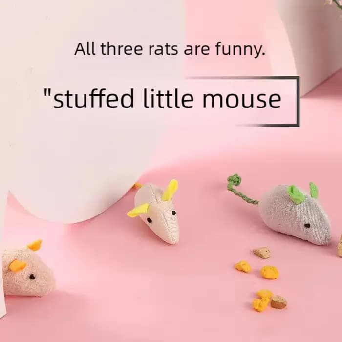 Mélanger le jouet pour animaux de compagnie herbe-aux-chats souris chats jouets amusant en peluche