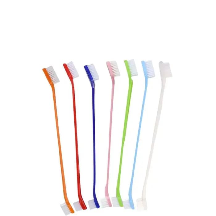 Brosse à dents pour chat et chien avec manche long pour un nettoyage en profondeur