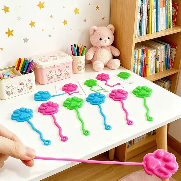 Lot de 20 mains collantes en forme de patte de chat