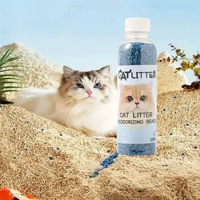 Perles désodorisantes pour litière de chat