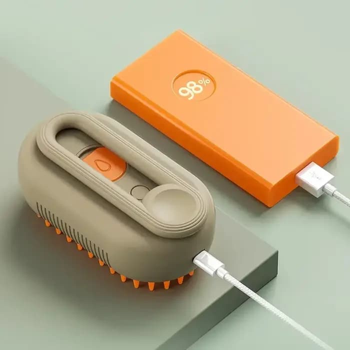Brosse de Énergie à Vapeur 3 en 1 pour Chat et Chien