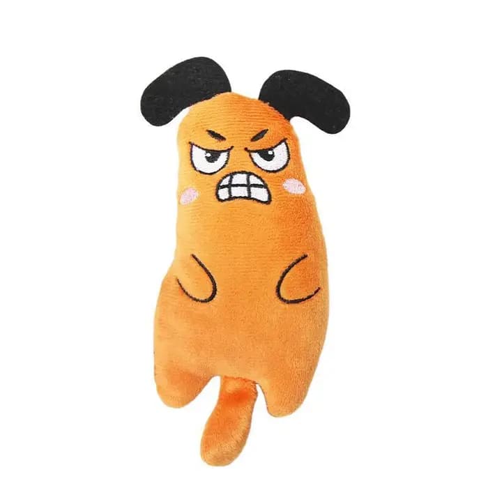 Jouet drôle en peluche brodé d'herbe à chat pour chat