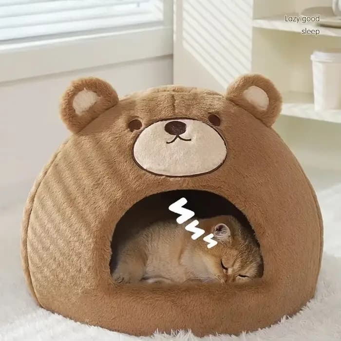 Nid de couchage fermé pour chat