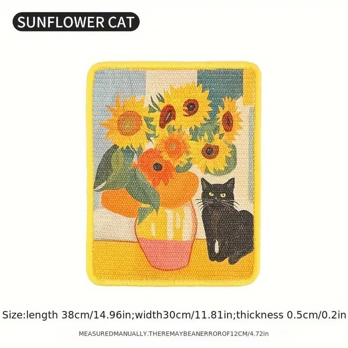 Poste à gratter et tapis muraux durables pour chat