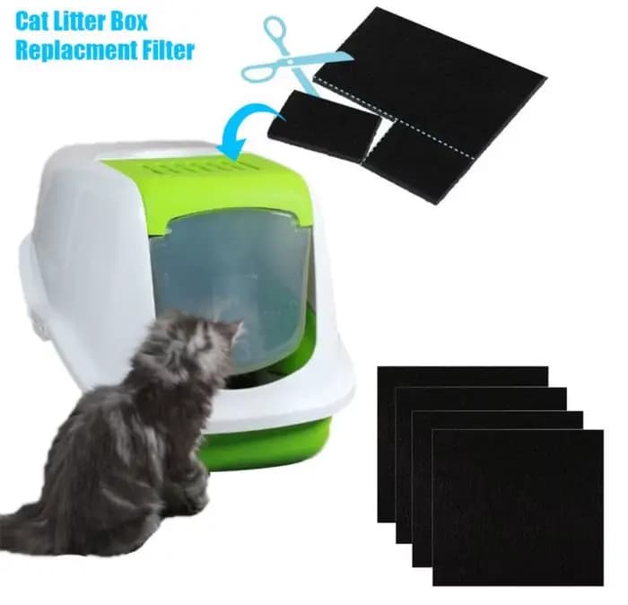 Filtre à litière pour chat domestique 4/6/8 pièces