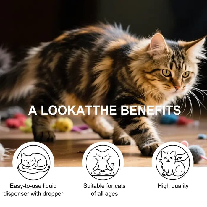 Gouttes Probiotiques pour Chats - Probiotique Liquide
