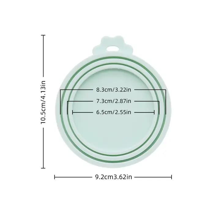 1 couvercle de canette réutilisable en Silicone pour animaux de compagnie