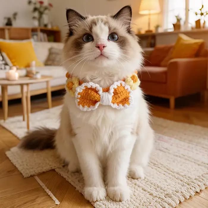Collier tissé fait main pour animaux de compagnie