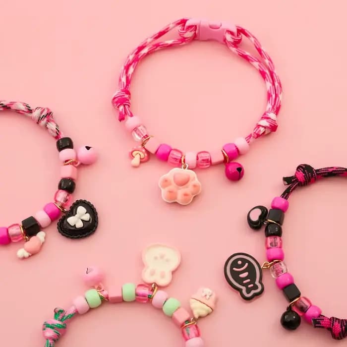 Collier pour chat et chien avec collier tressé assorti