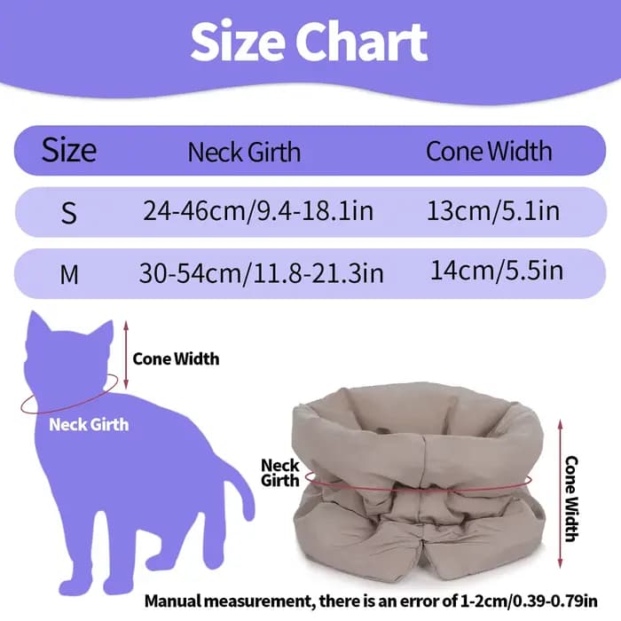 Un col chaud coloré et à la mode pour animaux de compagnie et une écharpe imperméable pour les chats pour empêcher les lécher et le morder après la stérilisation surtension
