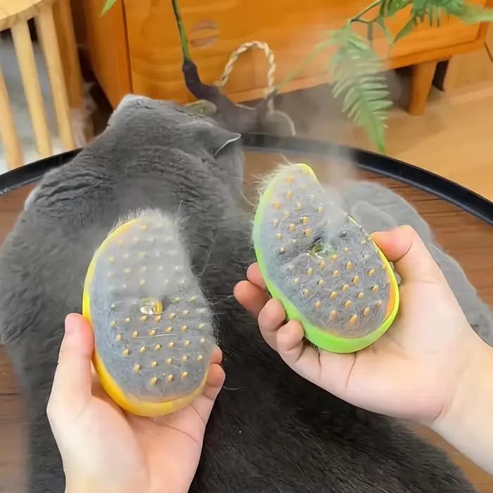 Brosse vapeur pour chat