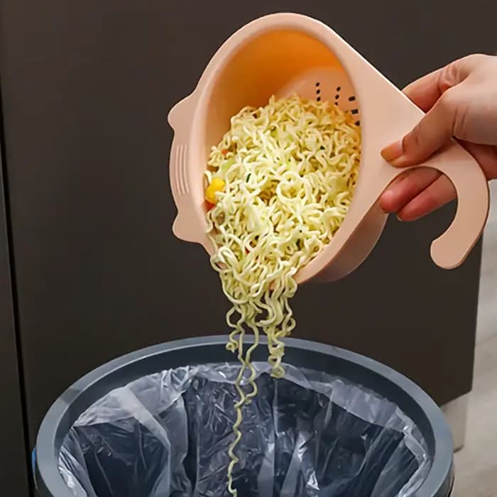 Panier de vidange d'évier de cuisine multifonctionnel en forme de chat