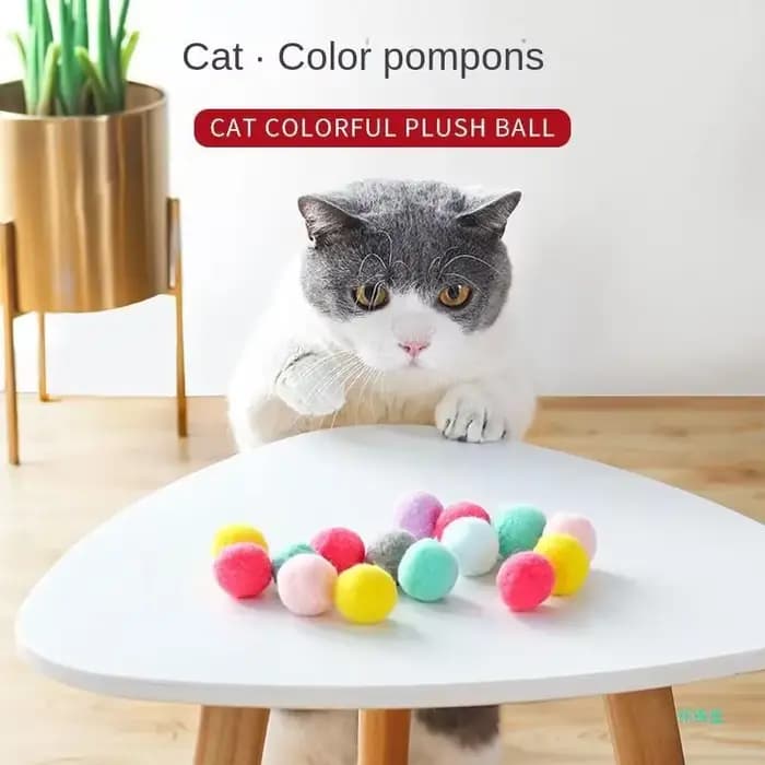 Jouets interactifs pour chatons : Jouet d'entraînement créatif avec mini pistolet lanceur et balles en peluche extensibles – Fournitures pour animaux de compagnie