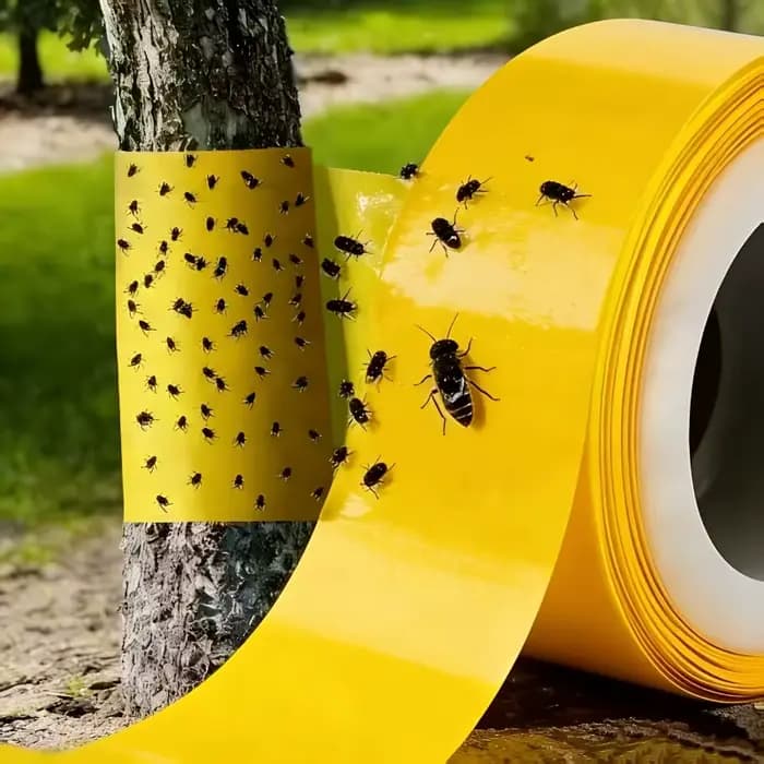 1 rouleau de ruban adhésif anti-parasites pour arbres (10 cm de large, 5 m de long) adapté aux pommiers et aux cerisiers, utilisé pour la protection des jardins