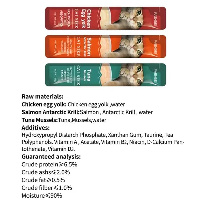 10 pièces de collations pour chats