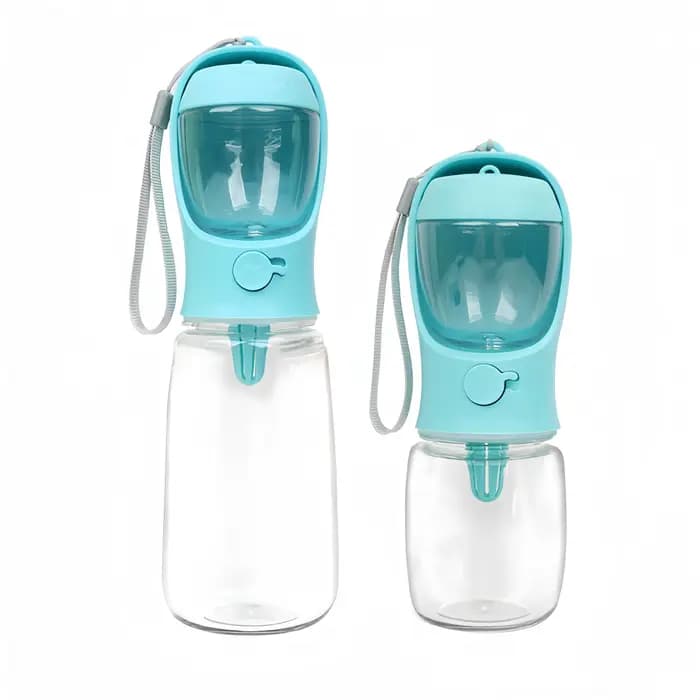 Bouteille d'eau portable pour chien et chat avec conteneur de rangement pour nourriture et eau