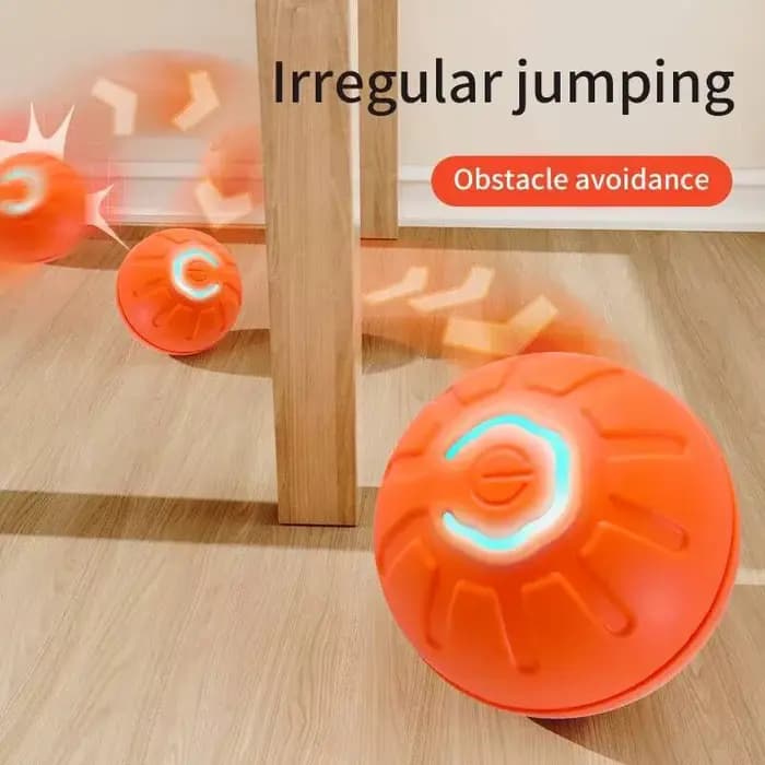 Balle de jeu intelligente pour chien, jouet électronique interactif pour animaux de compagnie, balle mobile USB, mouvement automatique, saut et rebond