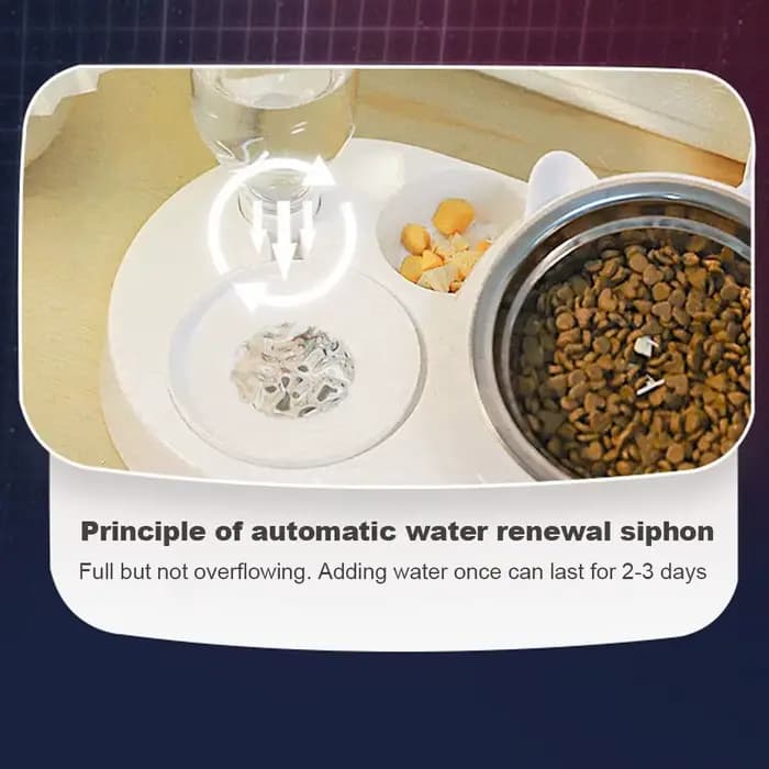 Filles et distributeur d'eau automatique pour animaux de compagnie, récipient de nourriture avec abreuvoir, mangeoire pour chien et chat, stockage d'eau, nouveau, 2 en 1