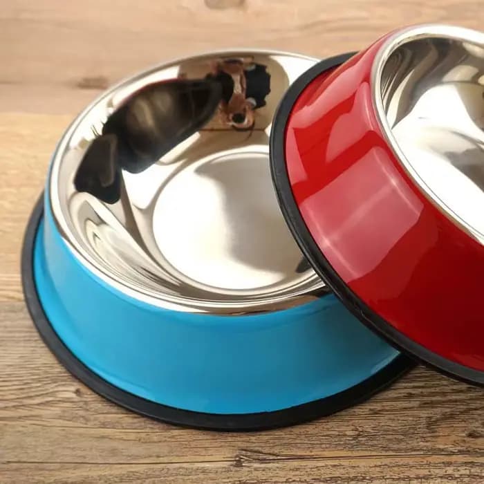 Nom personnalisé chien chat bol en acier inoxydable animal de compagnie coloré eau nourriture anti-dérapant bassin à manger circulaire bol personnalisé Multi taille