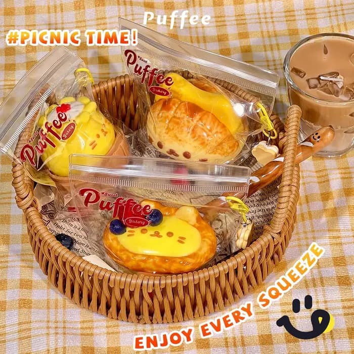Jouet Squishy en Silicone de qualité alimentaire Kitten Cafe