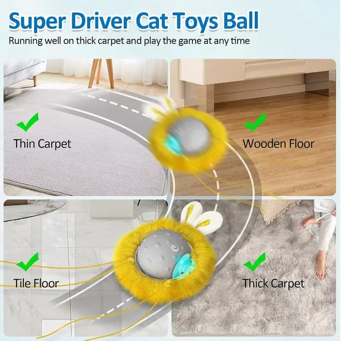 Jouets interactifs pour chats à activation par mouvement