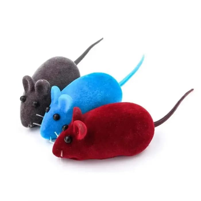 Jouet interactif pour chat en forme de souris avec son couineur