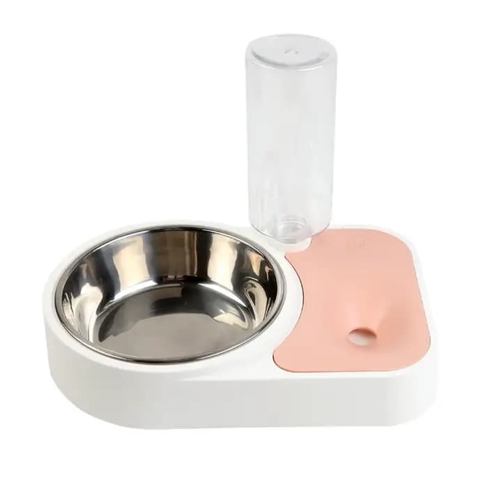 Gamelle pour chat en acier inoxydable anti-éclaboussures, anti-renversement, antidérapante, abreuvoir étanche, fournitures pour animaux de compagnie