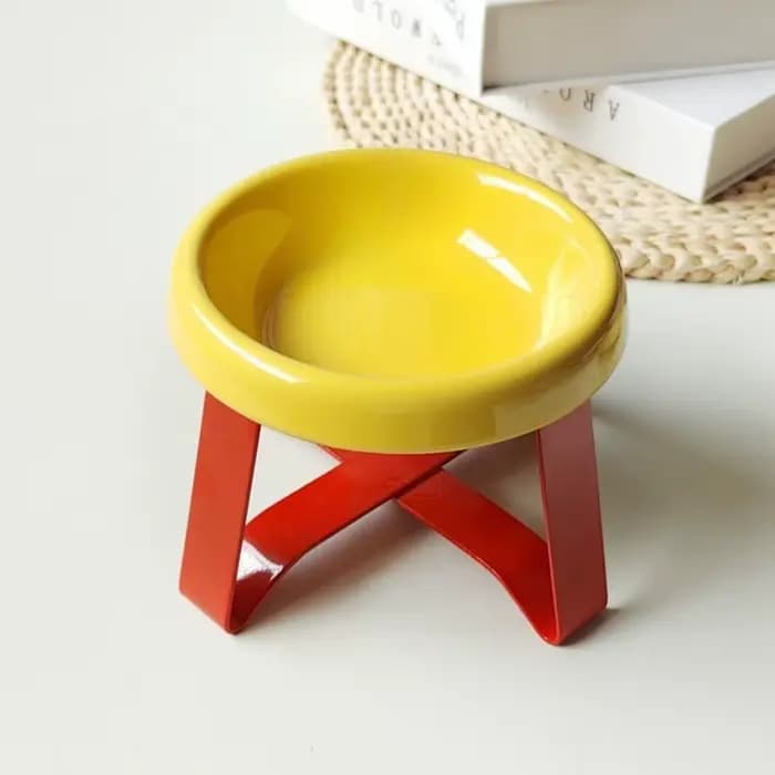 Gamelle surélevée grand diamètre anti-déversement et anti-fuite pour chats et chiens, gamelle surélevée anti-étouffement et anti-choc pour animaux de compagnie
