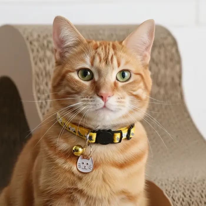 Collier réglable pour chat avec boucle de sécurité à dégagement rapide