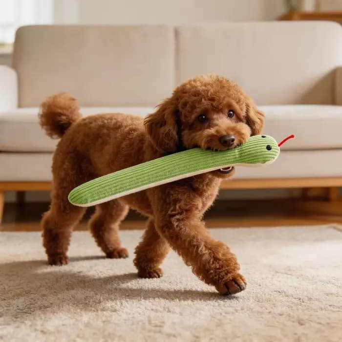 Jouet interactif pour chien et chat en forme de serpent