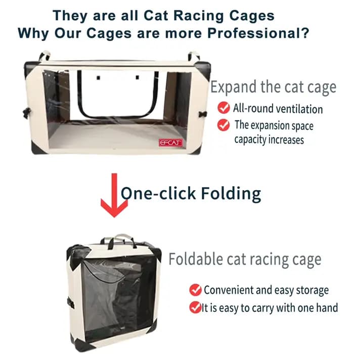 Grande cage de compétition pour chats, pliable, pour exposition, salle de maternité, cage professionnelle pour concours de chats
