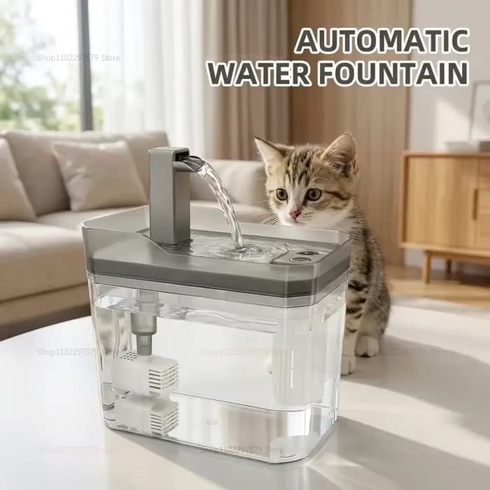 Fontaine à eau pour chat avec filtre automatique